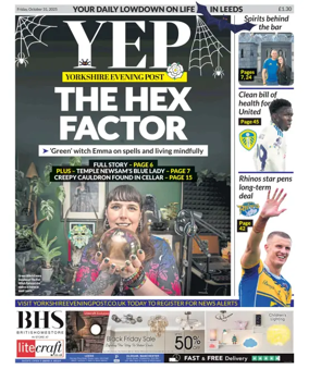 Cover of Yorkshire Evening Post