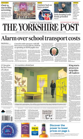 Cover of Yorkshire Post