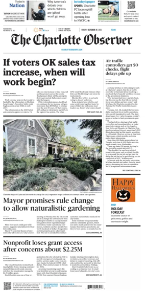 Cover of The Charlotte Observer