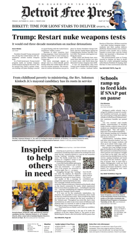 Cover of Detroit Free Press