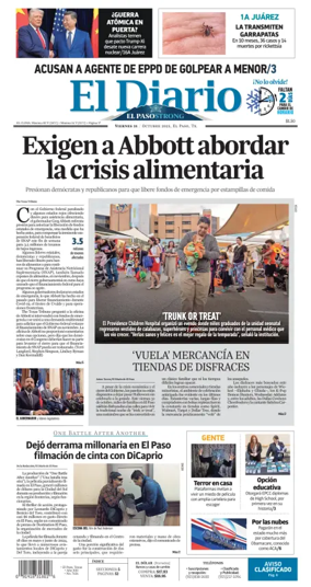 Cover of El Diario de El Paso