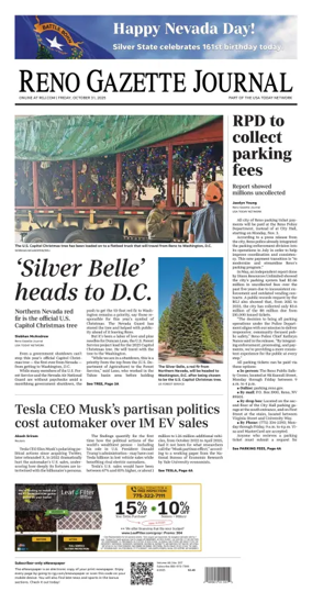 Cover of Reno Gazette Journal