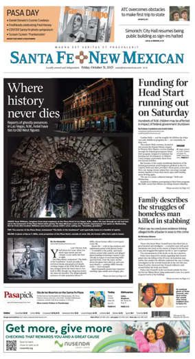 Cover of Santa Fe New Mexican