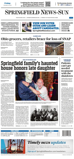Cover of Springfield News-Sun