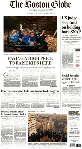 Cover of The Boston Globe
