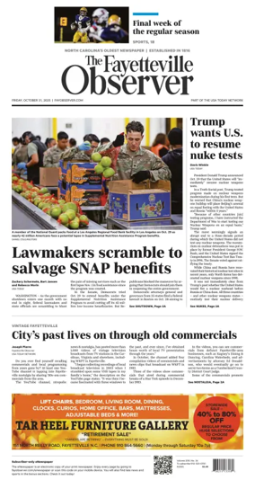 Cover of The Fayetteville Observer