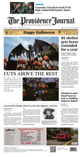 Cover of The Providence Journal