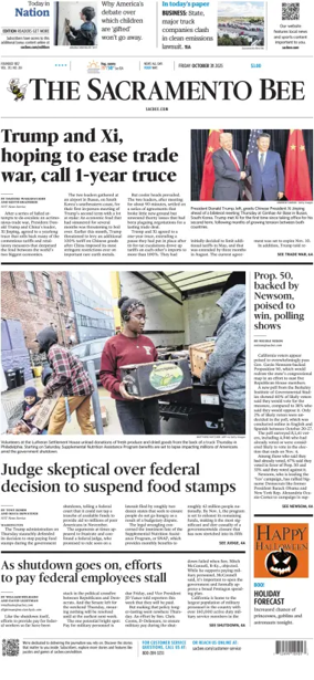Cover of The Sacramento Bee