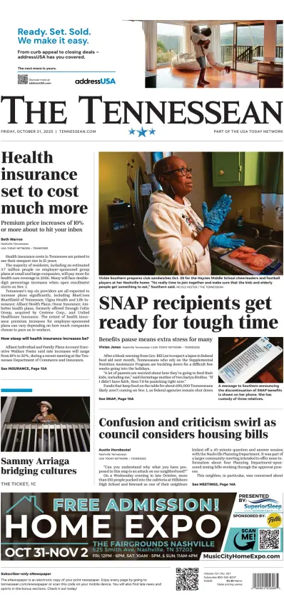 Cover of The Tennessean