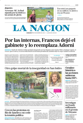 Cover of La Nacion