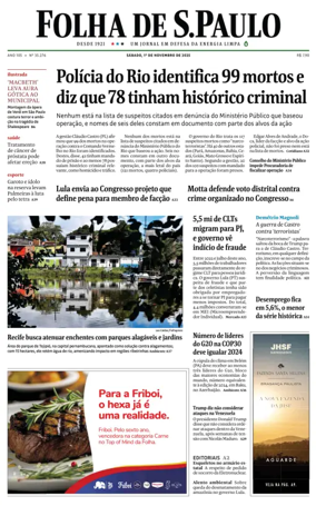 Cover of Folha De S.Paulo