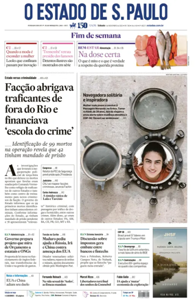 Cover of O Estado de S. Paulo