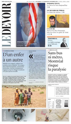 Cover of Le Devoir
