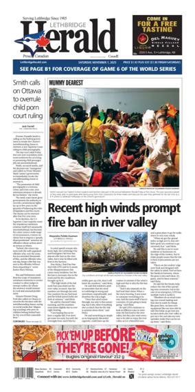 Cover of Lethbridge Herald