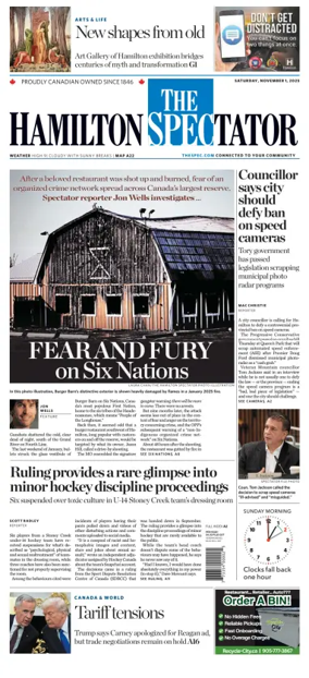Cover of The Hamilton Spectator