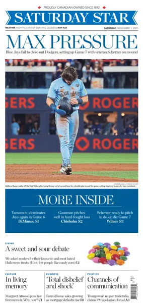 Cover of Toronto Star