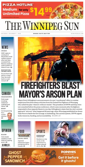 Cover of Winnipeg Sun