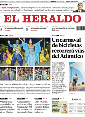 Cover of El Heraldo (Colombia)