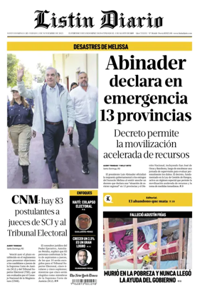 Cover of Listin Diario