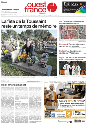 Cover of Ouest France (Dinan)