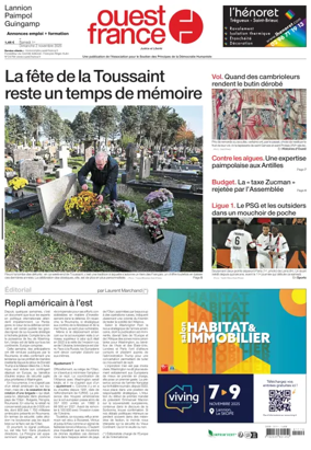 Cover of Ouest France (Lannion)