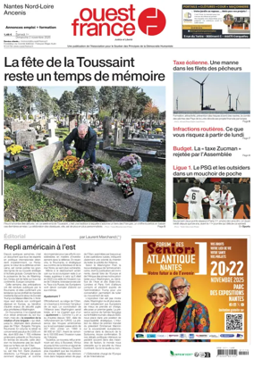 Cover of Ouest France (Nantes / Nord-Loire)