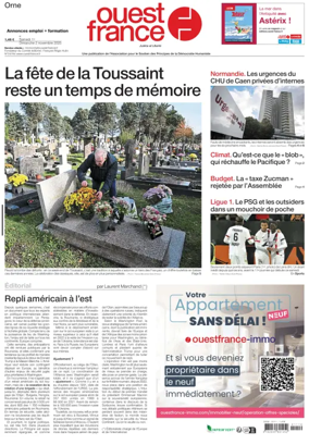 Cover of Ouest France (Orne)