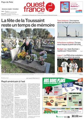 Cover of Ouest France (Pornic / Pays de Retz)