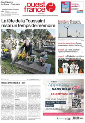 Cover of Ouest France (Saint-Nazaire)