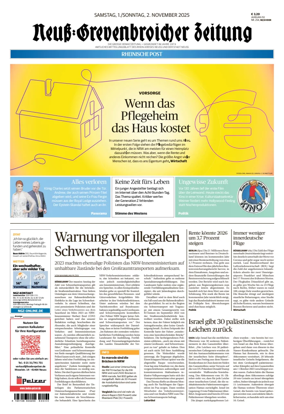 Cover of Neuss-Grevenbroicher Zeitung Neuss