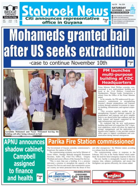 Cover of Stabroek News