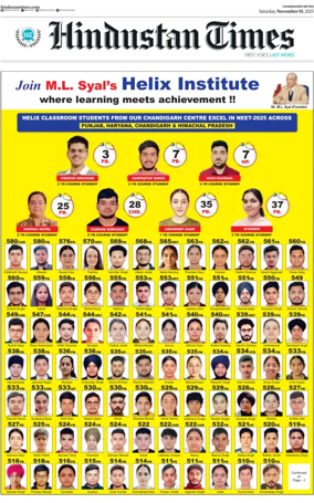 Cover of Hindustan Times (Patiala)