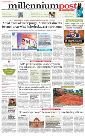 Cover of Millennium Post (Kolkata)