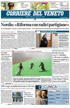 Cover of Corriere del Veneto (Treviso e Belluno)