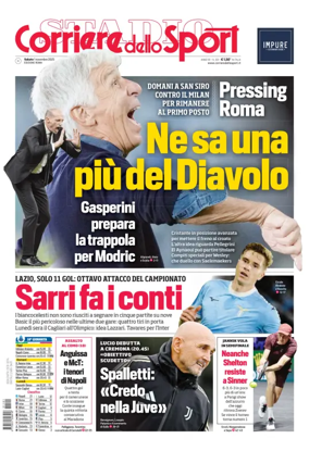 Cover of Corriere dello Sport (Lazio)