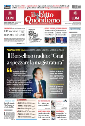 Cover of Il Fatto Quotidiano