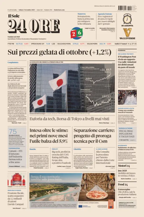 Cover of Il Sole 24 Ore