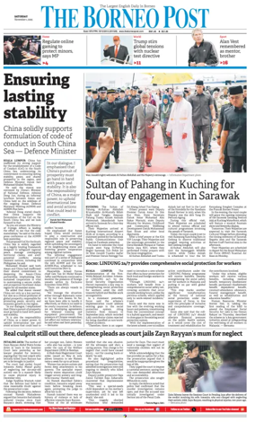 Cover of The Borneo Post