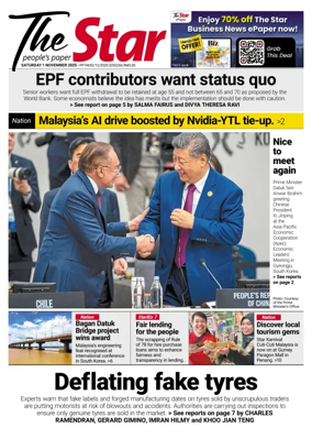 Cover of The Star Malaysia