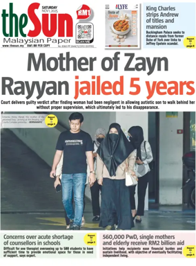 Cover of The Sun (Malaysia)