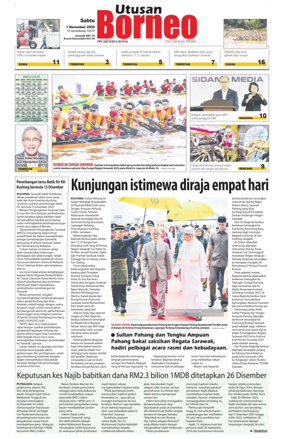 Cover of Utusan Borneo (Sarawak)