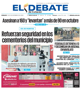 Cover of El Debate de Culiacán