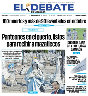 Cover of El Debate de Mazatlan