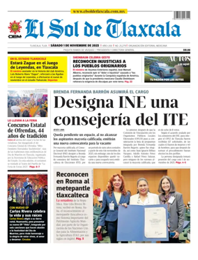 Cover of El Sol de Tlaxcala