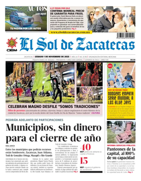 Cover of El Sol de Zacatecas