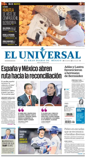 Cover of El Universal