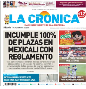Cover of La Crónica