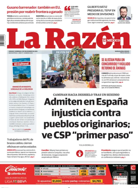 Cover of La Razón de México