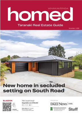 Cover of Homed Taranaki Daily News