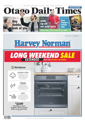 Cover of Otago Daily Times